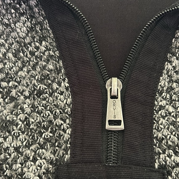 Orvis Gray Quarter-Zip Sweater size L - Picture 3 of 8